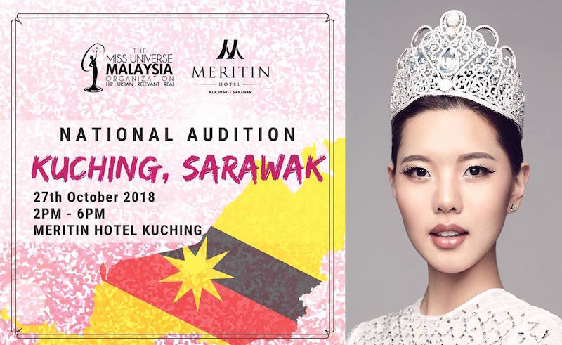 Miss Universe Malaysia auditions to be held in Kuching on 27 Oct 2018